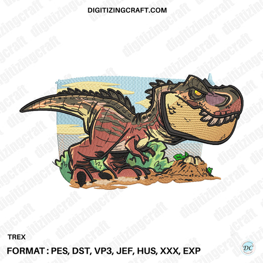 TRex Embroidery design file