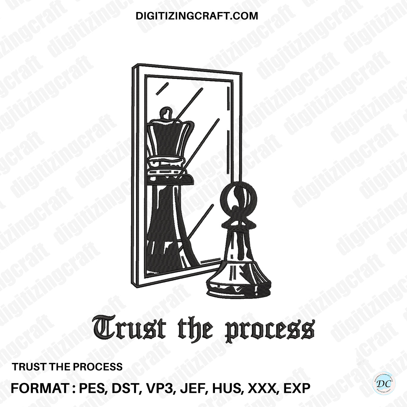 Trust the process Chess Minimal Design
