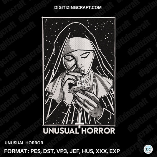 Unusual Horror embroidery design file