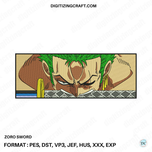 Zoro Sword Embroidery Design File